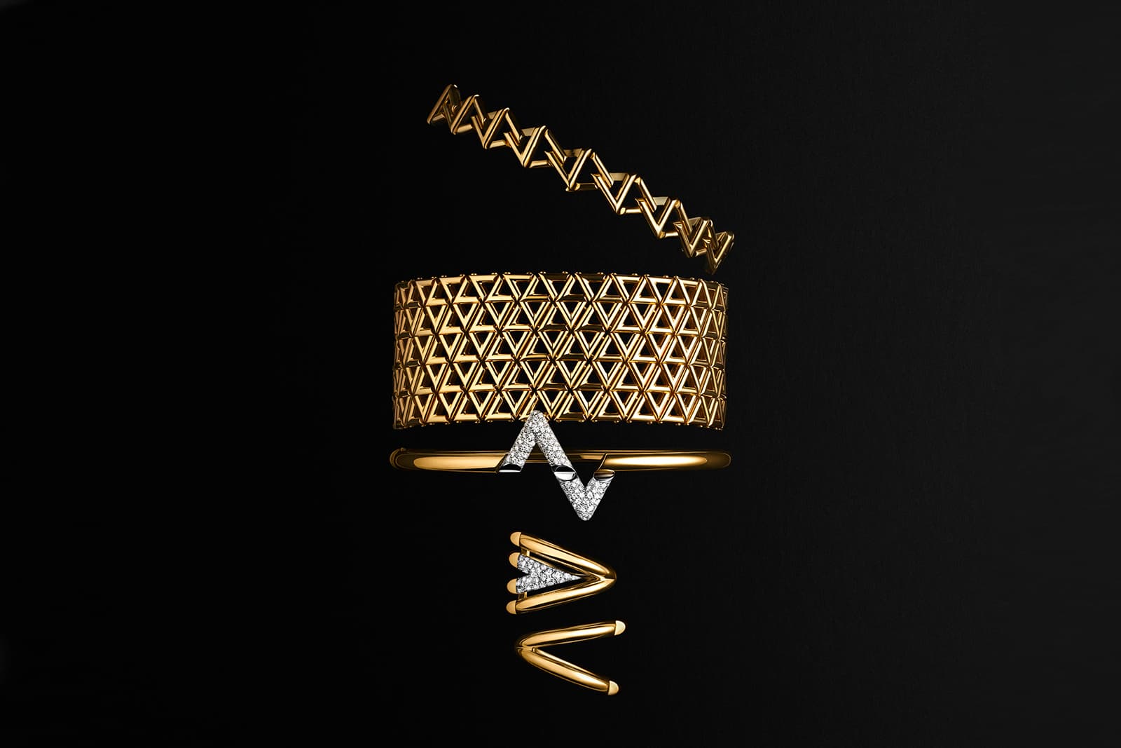 Louis Vuitton’s LV Volt Jewels are Bold, Gold and 100% Unisex