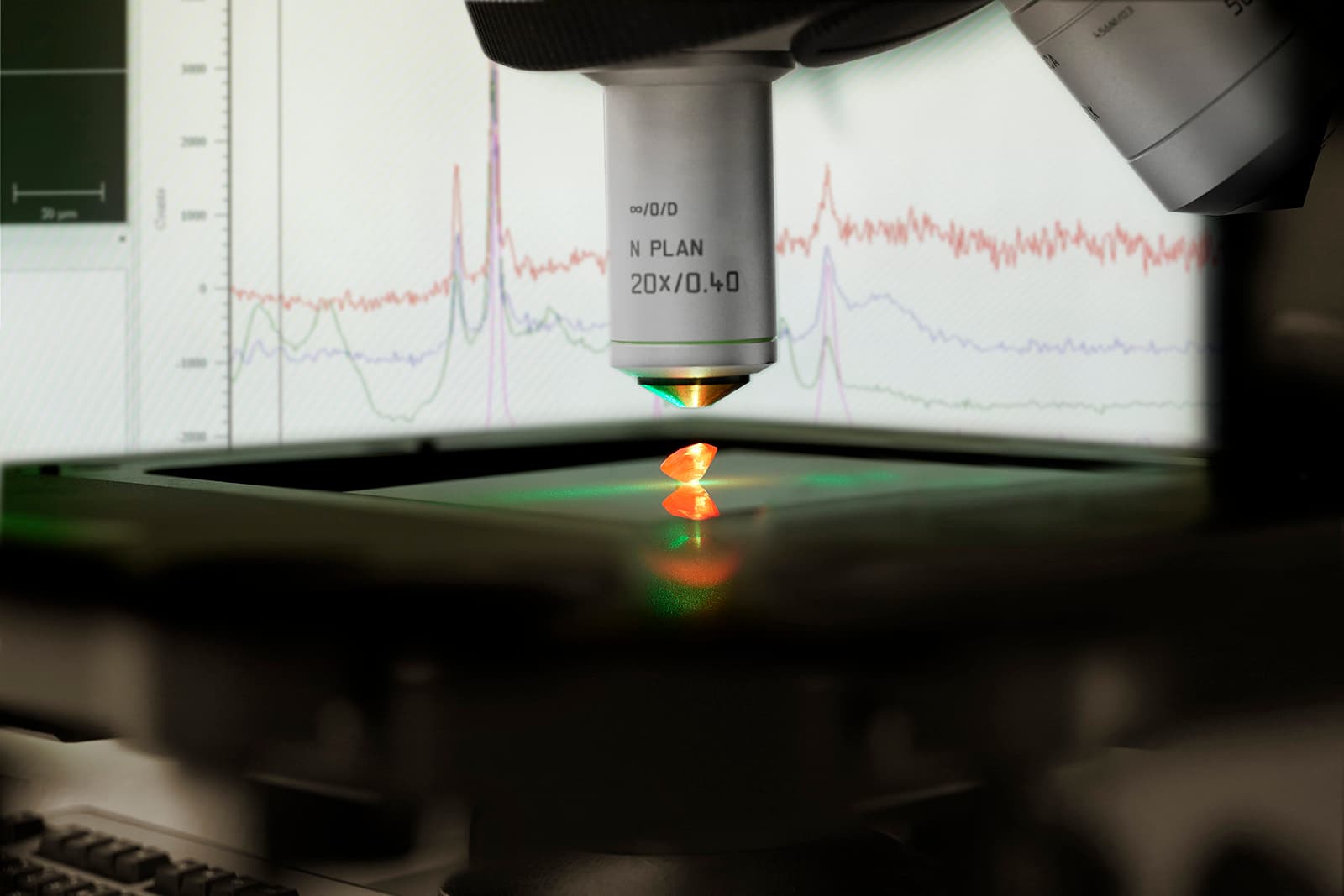  The latest technologies are used in the Gübelin Gem Lab