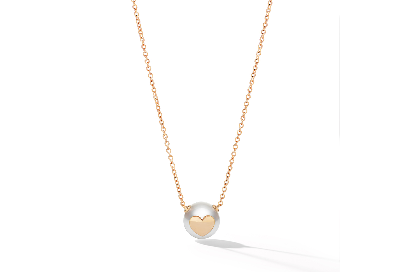  W.Rosado rose gold Pearl ID letter necklace