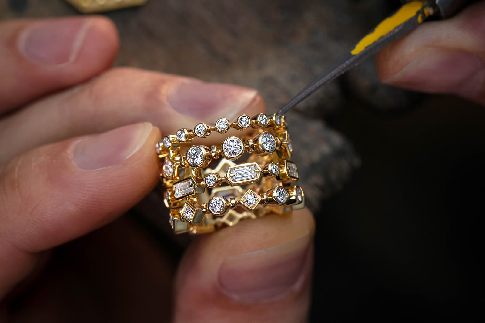  The design of each Messika by Kate Moss jewel was built around the diamonds