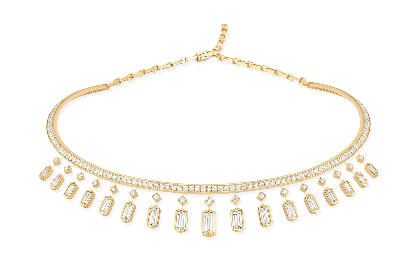  Another collection was inspired by Kate Moss' love of Art Deco and features baguette cut diamonds