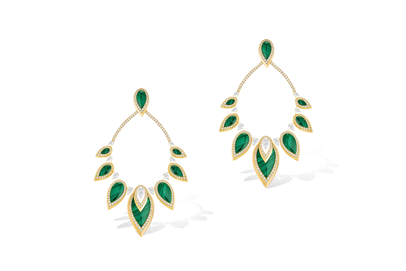  The matching earrings are luxuriously large