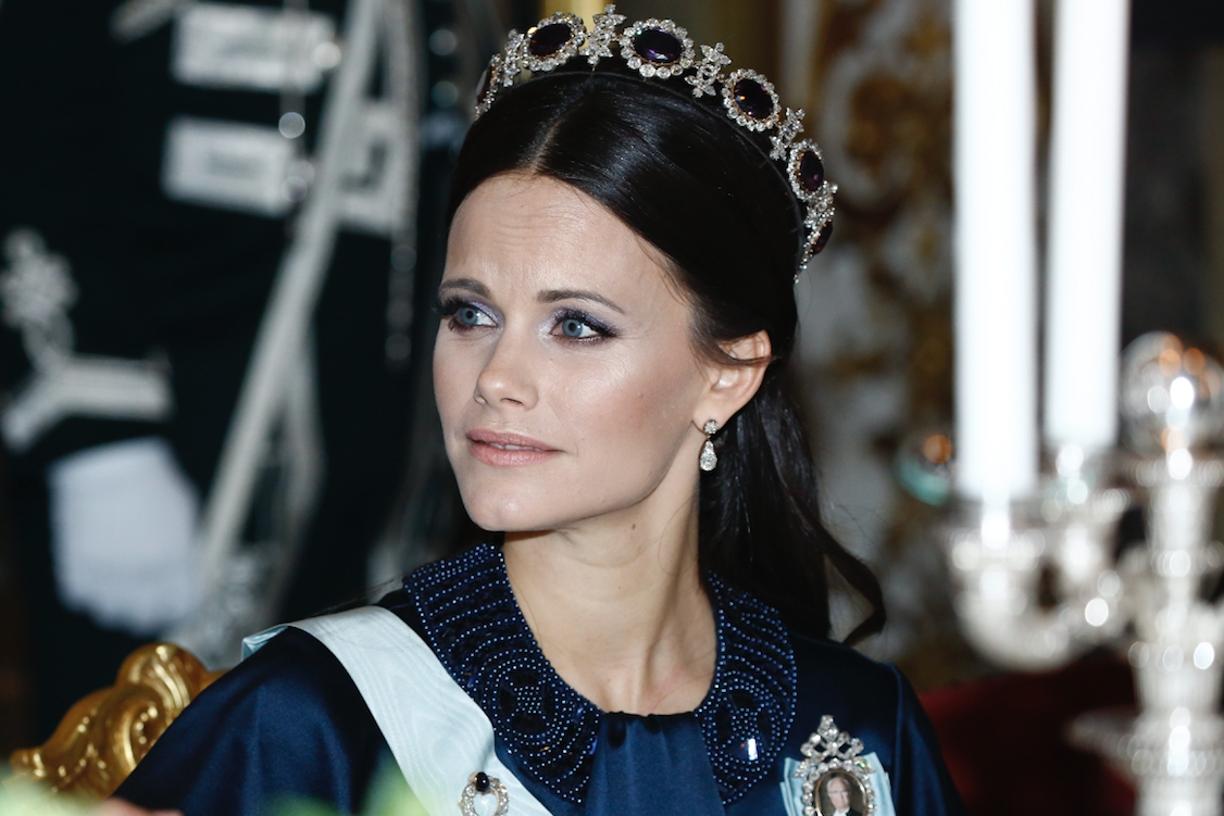 Swedish royal Princess Sofia wears Queen Josephine’s amethyst tiara during a state visit to Canada in 2017