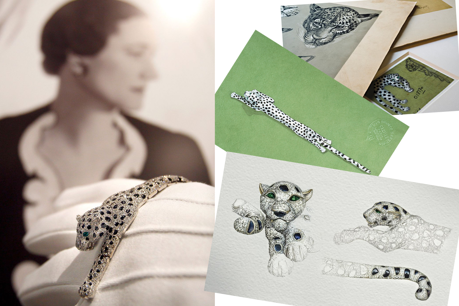 Wallis Simpson's iconic Cartier-designed onyx and diamond panther bracelet 
