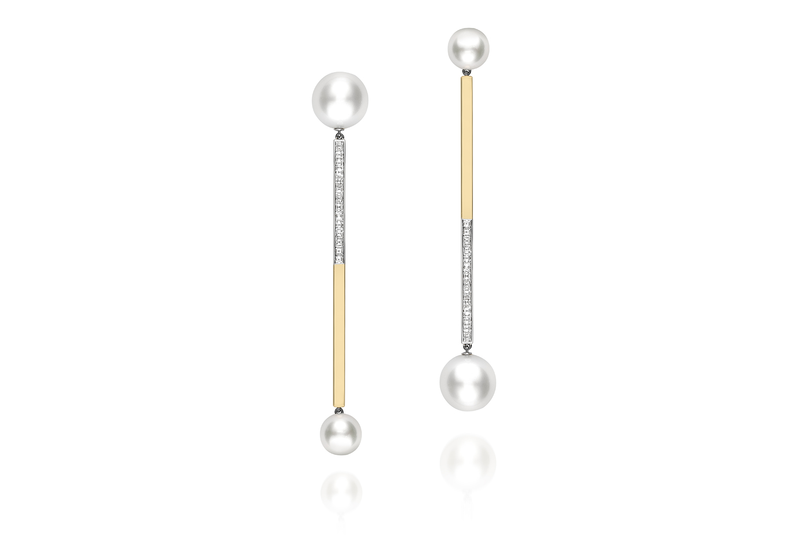  Jessica McCormack x Emilia Wickstead pearl and diamond drop earrings
