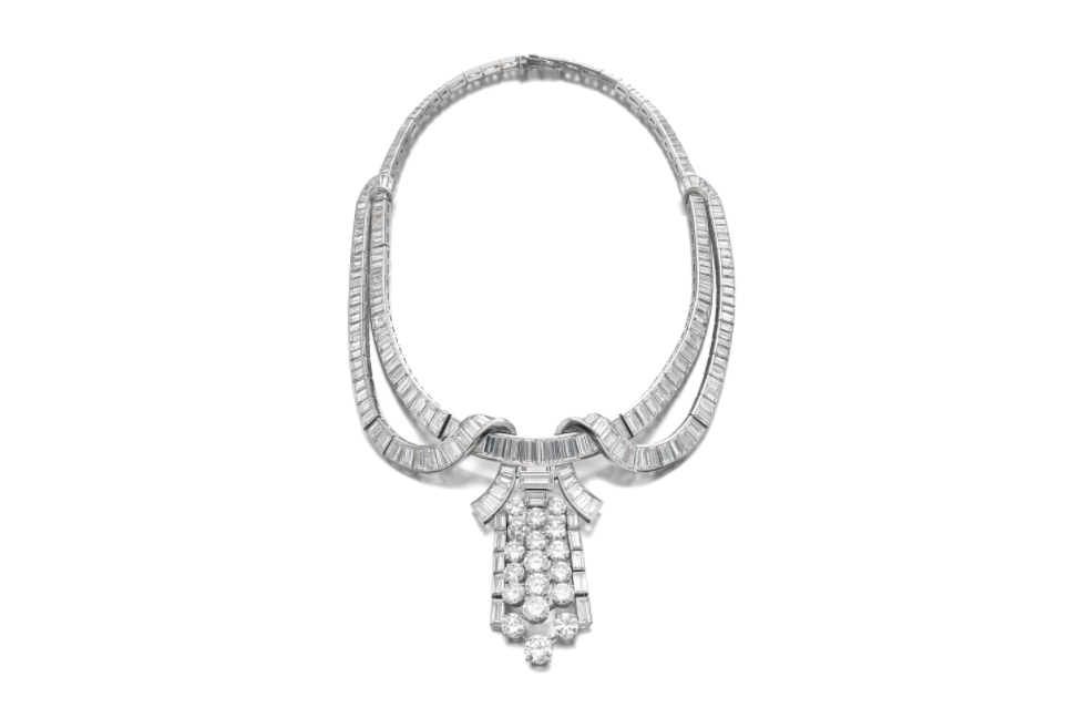  An important Art Deco diamond necklace by Boucheron, circa 1930s