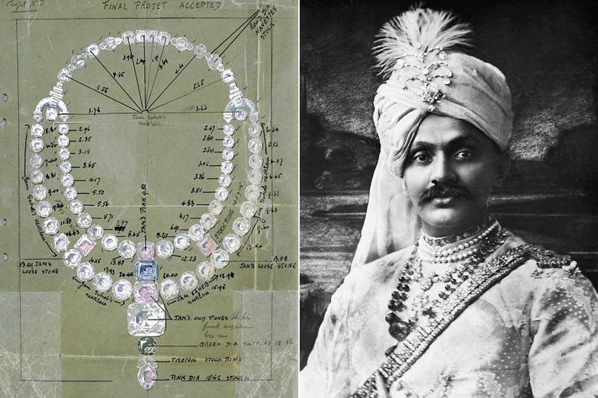 maharaja of nawanagar cartier necklace