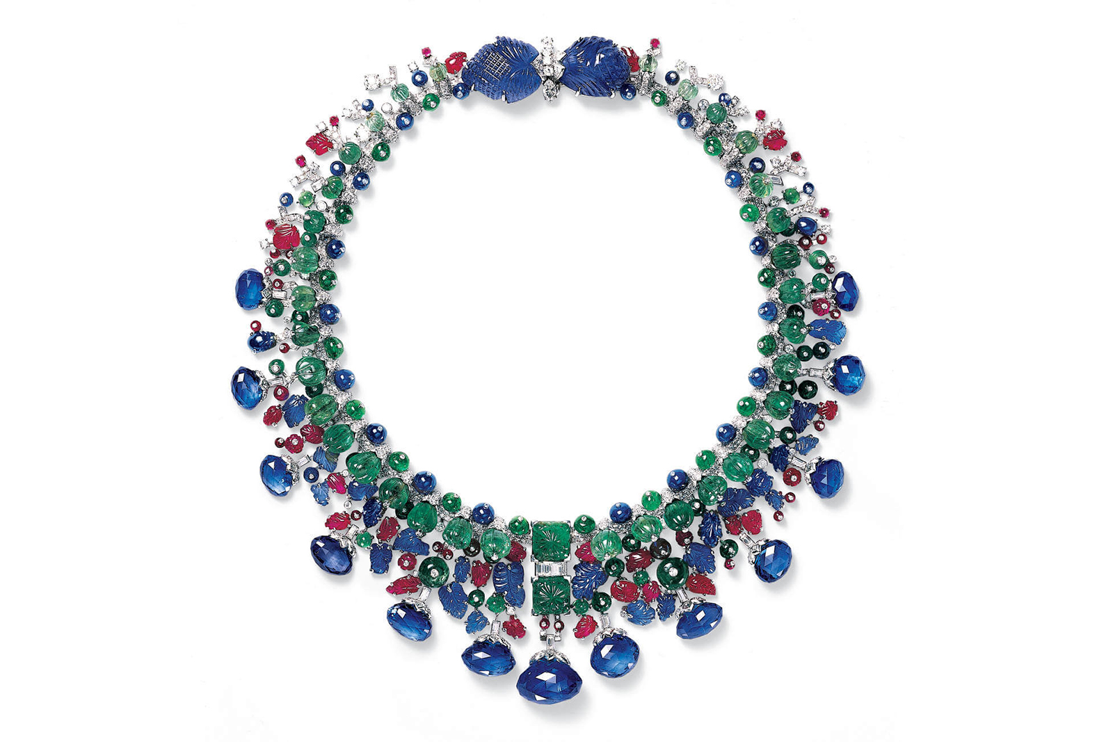  Hindu Tutti Frutti necklace by Cartier, commissioned in 1936 by heiress and socialite Daisy Fellowes