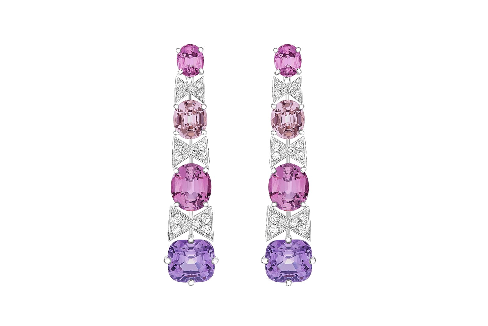  Louis Vuitton Stellar Times Interstellaire tourmaline and diamond earrings