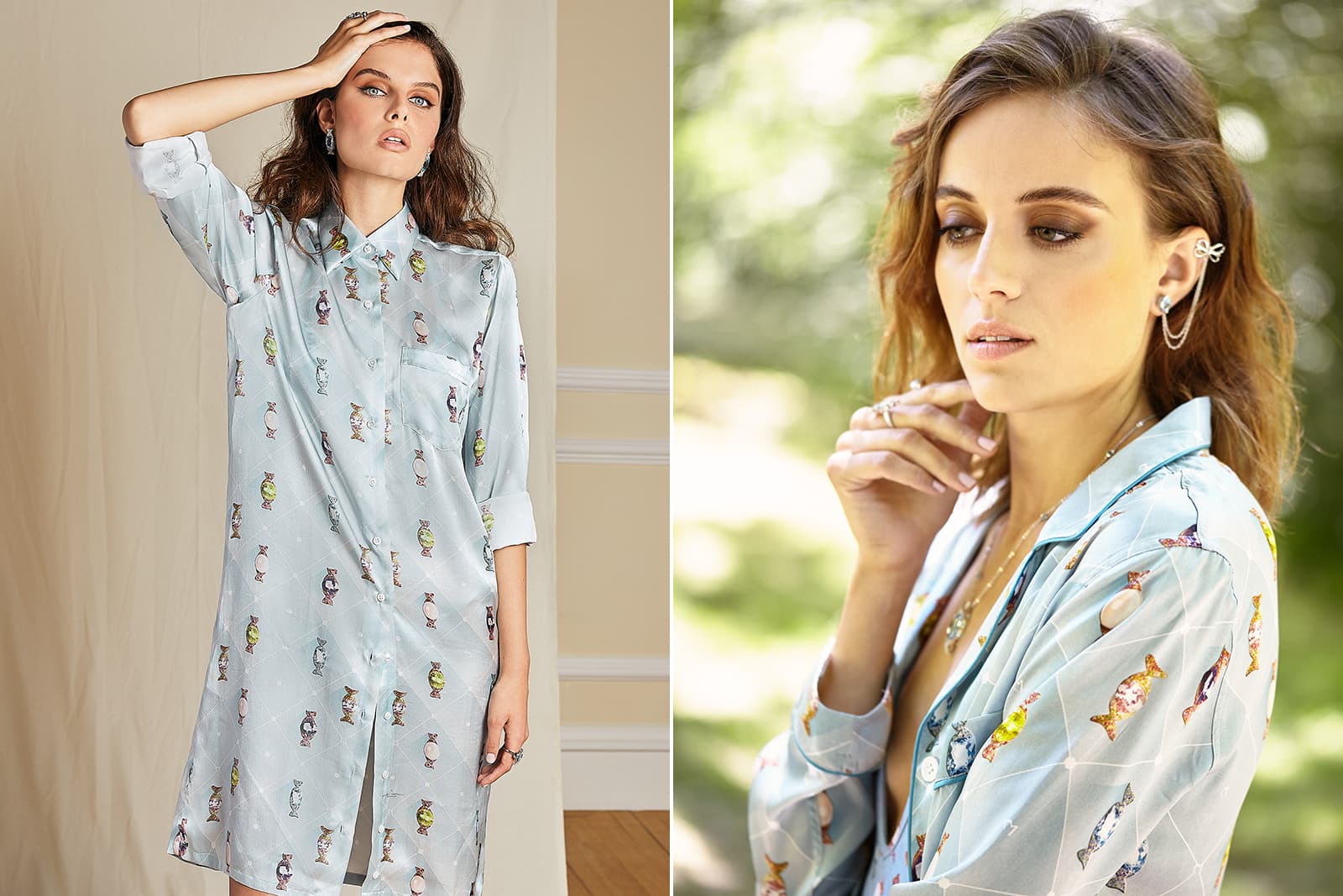  Vanessa's Caramella silk shirt