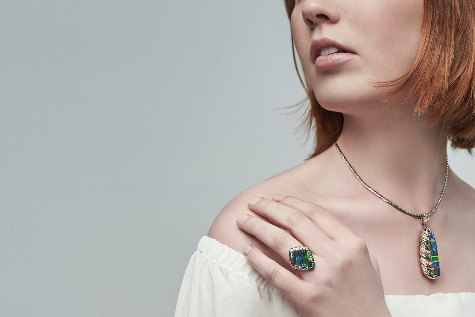  Opal Minded's Boulder opal Reef Cocoon ring celebrates the beauty of the Great Barrier Reef