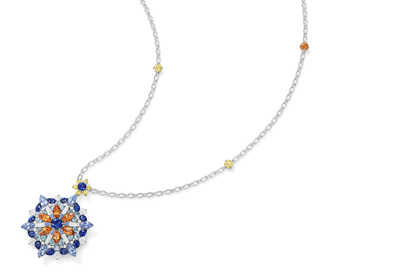  Harry Winston Kaleidoscope blue sapphire pendant