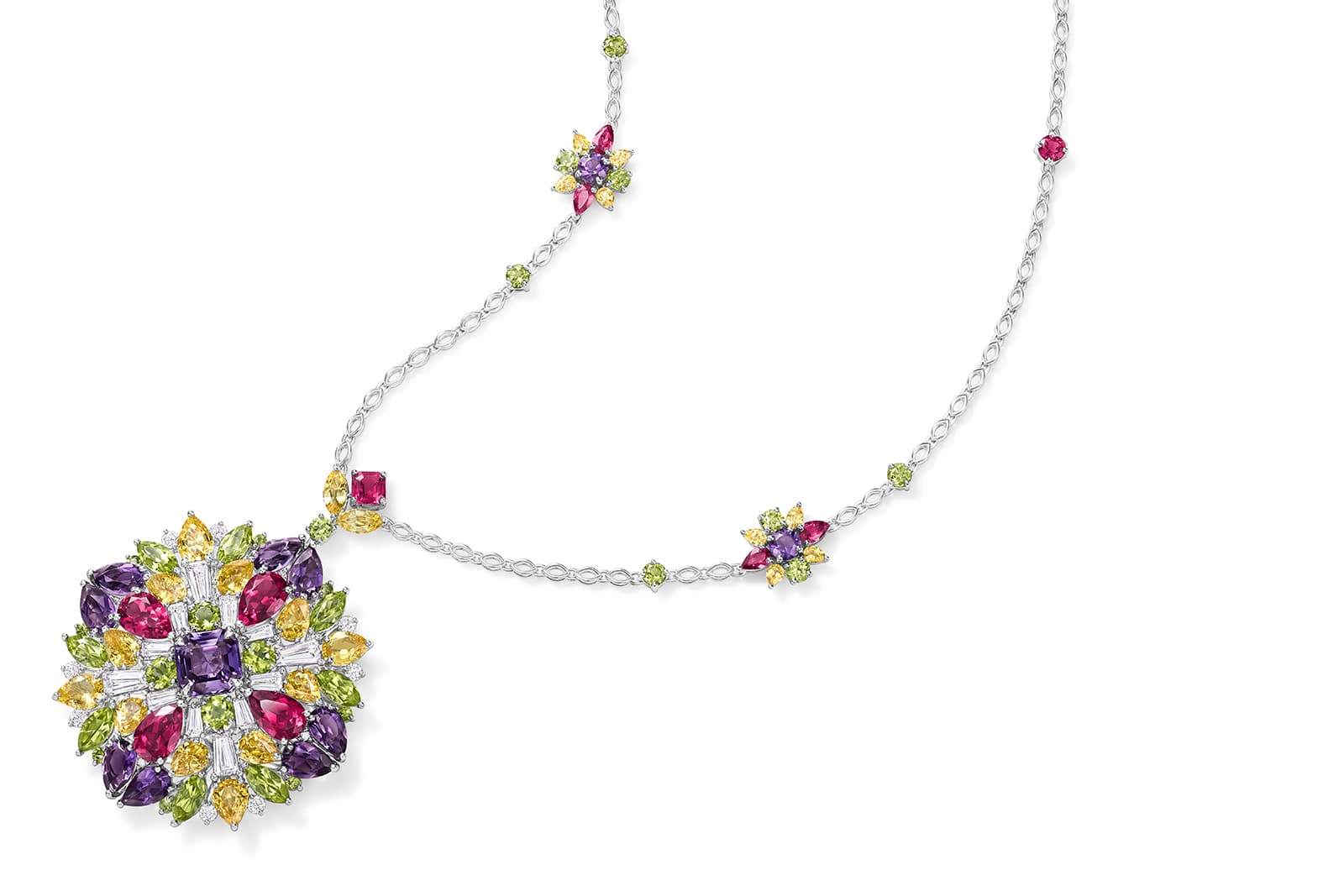  Harry Winston Kaleidoscope purple sapphire pendant