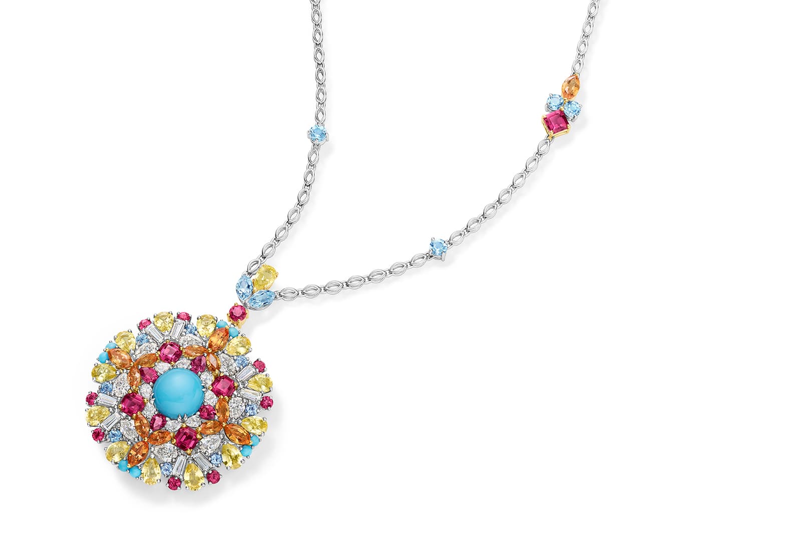 Harry Winston Kaleidoscope turquoise pendant 