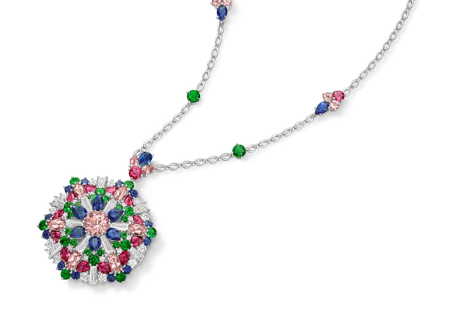  Harry Winston Kaleidoscope pink morganite pendant