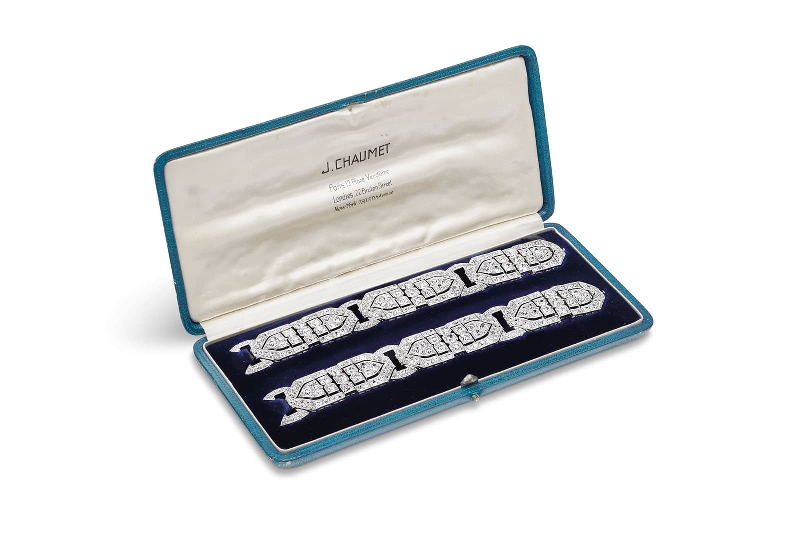  Chaumet Art Deco diamond bracelets, part of Christie's Magnificent Jewels auction