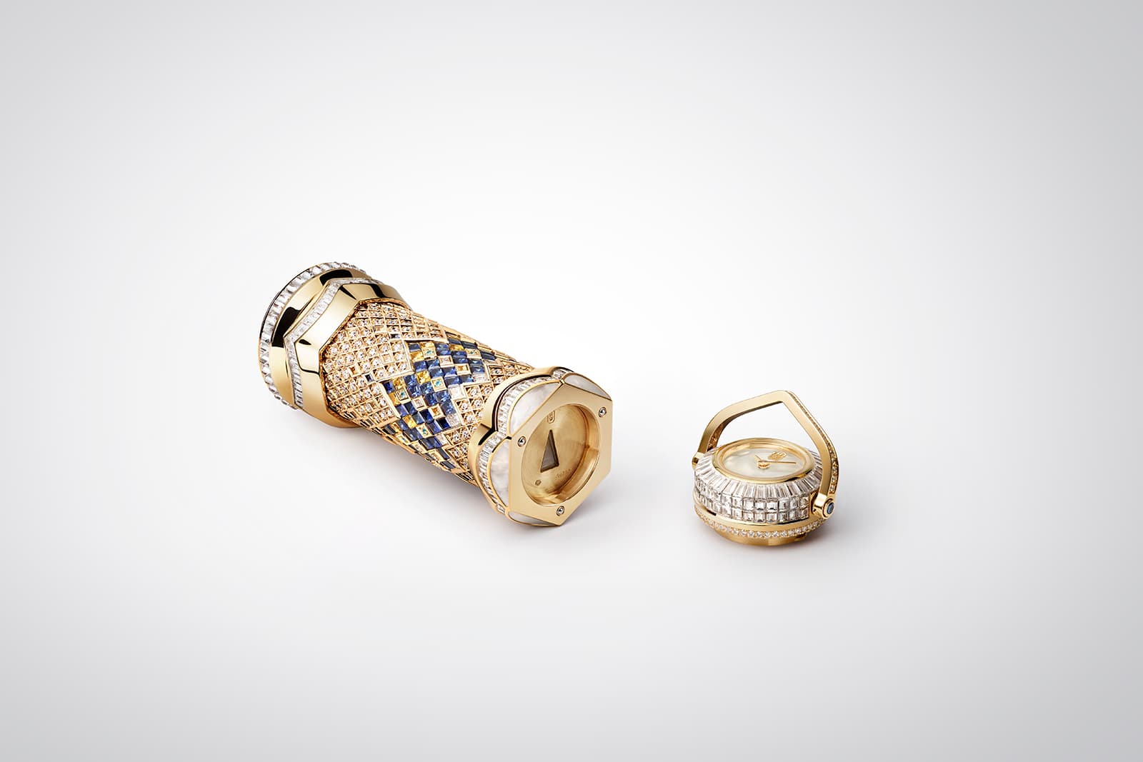  The Ultimate Kaleidoscope by Harry Winston features a removable jewelled timepiece