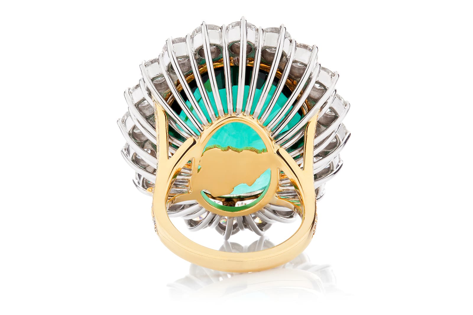  The Motherland ring by Thelma West has an 18k yellow gold map of Nigeria carved on the inside 