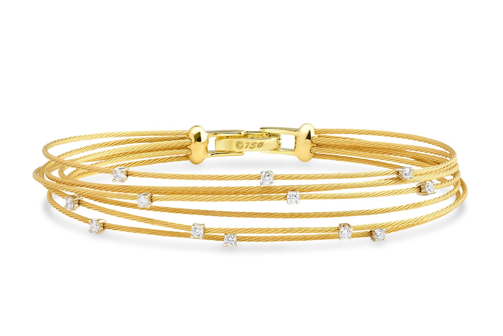  Paul Morelli gold and diamond bracelet