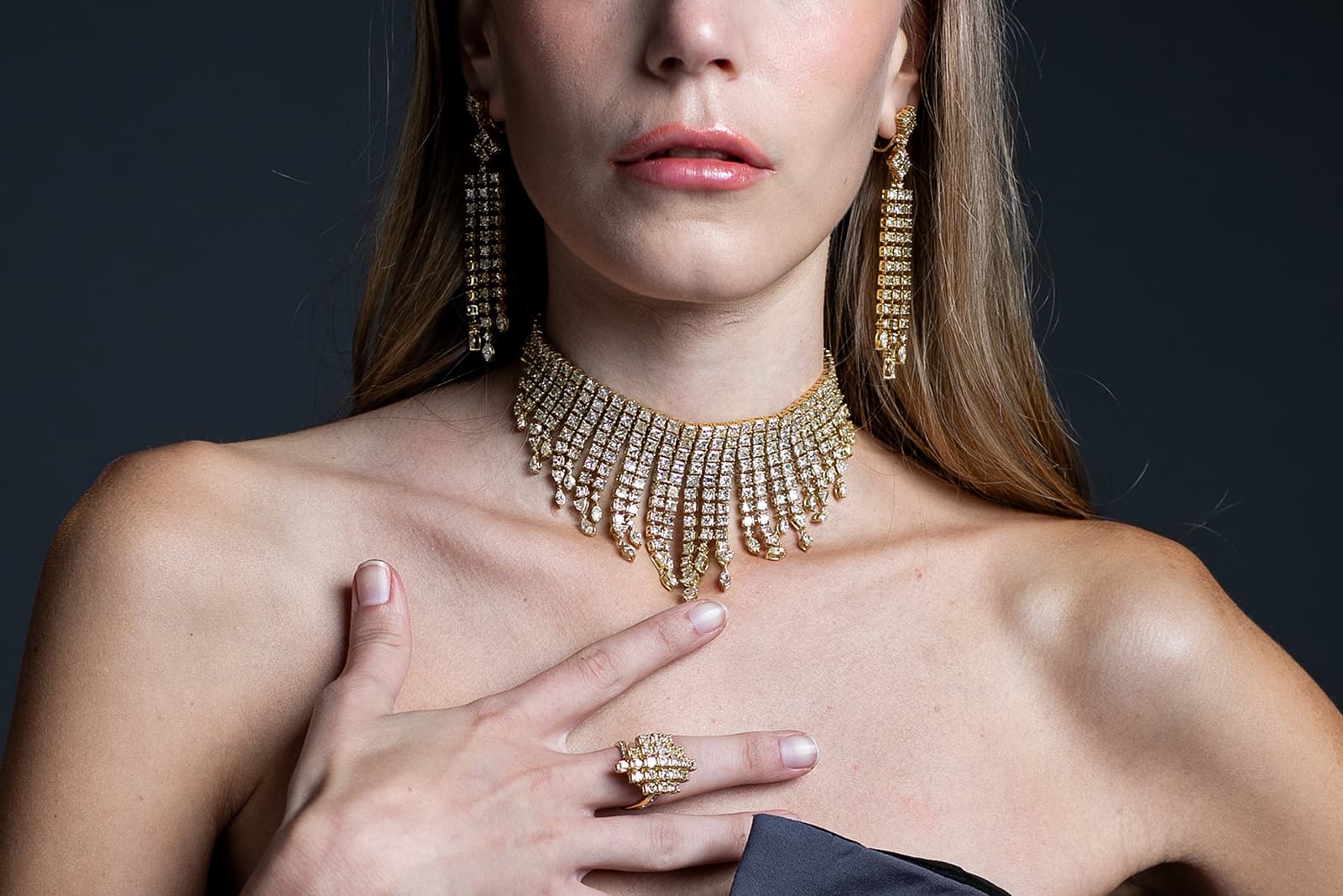  Sunita Nahata Symphony of Lights set with over 65 carats of yellow diamonds