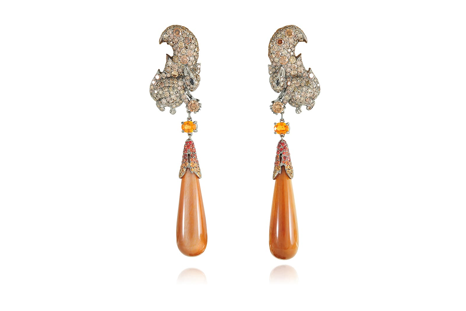  Lydia Courteille Squirrel earrings