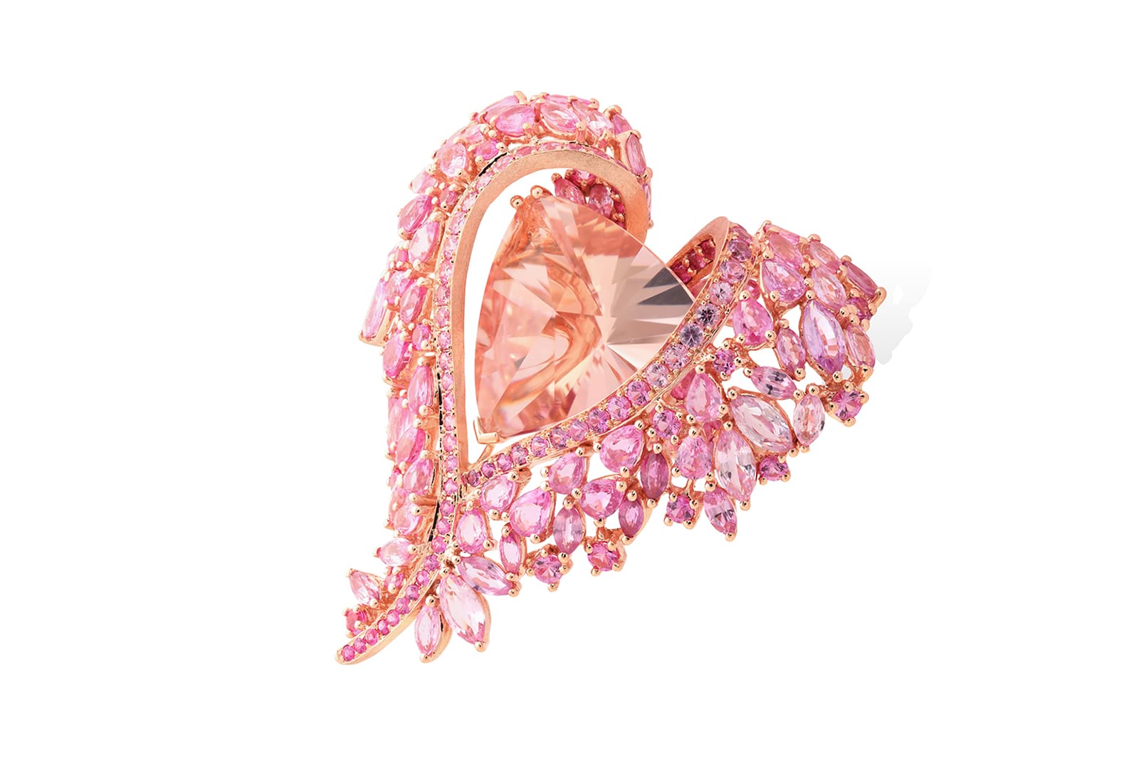 Lydia Courteille La Vie en Rose Leda bracelet with morganite and sapphires