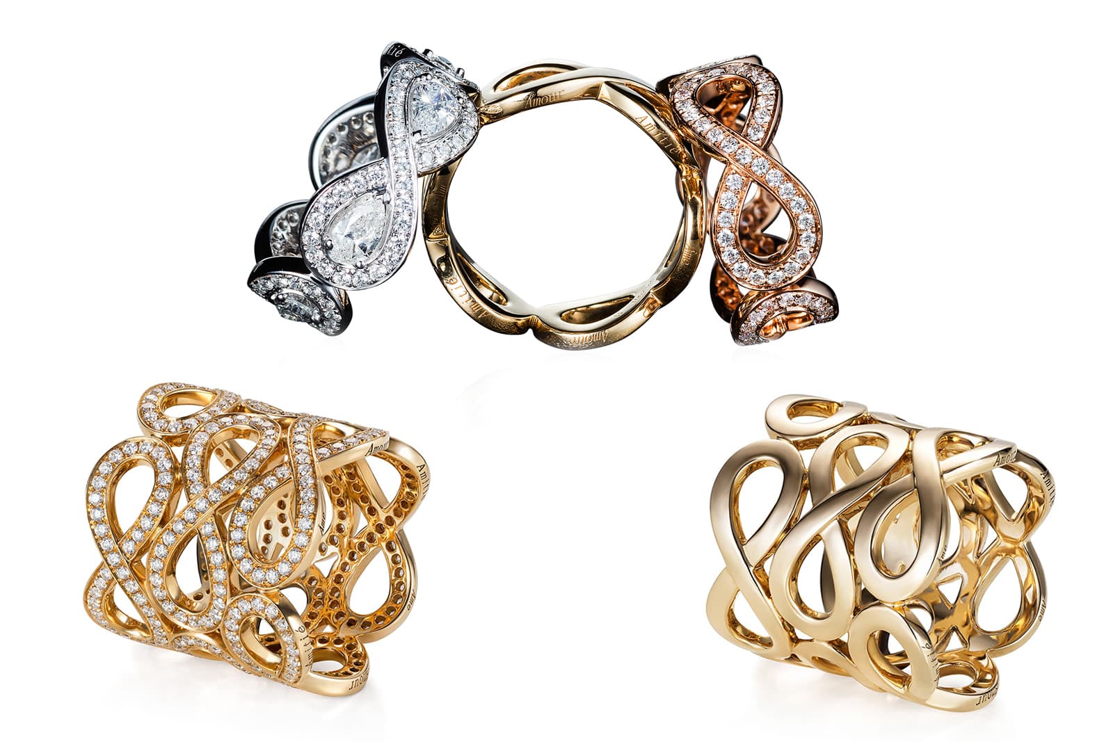  JRS by Julien Riad Sahyoun 3ternity rings and cuff bracelets 