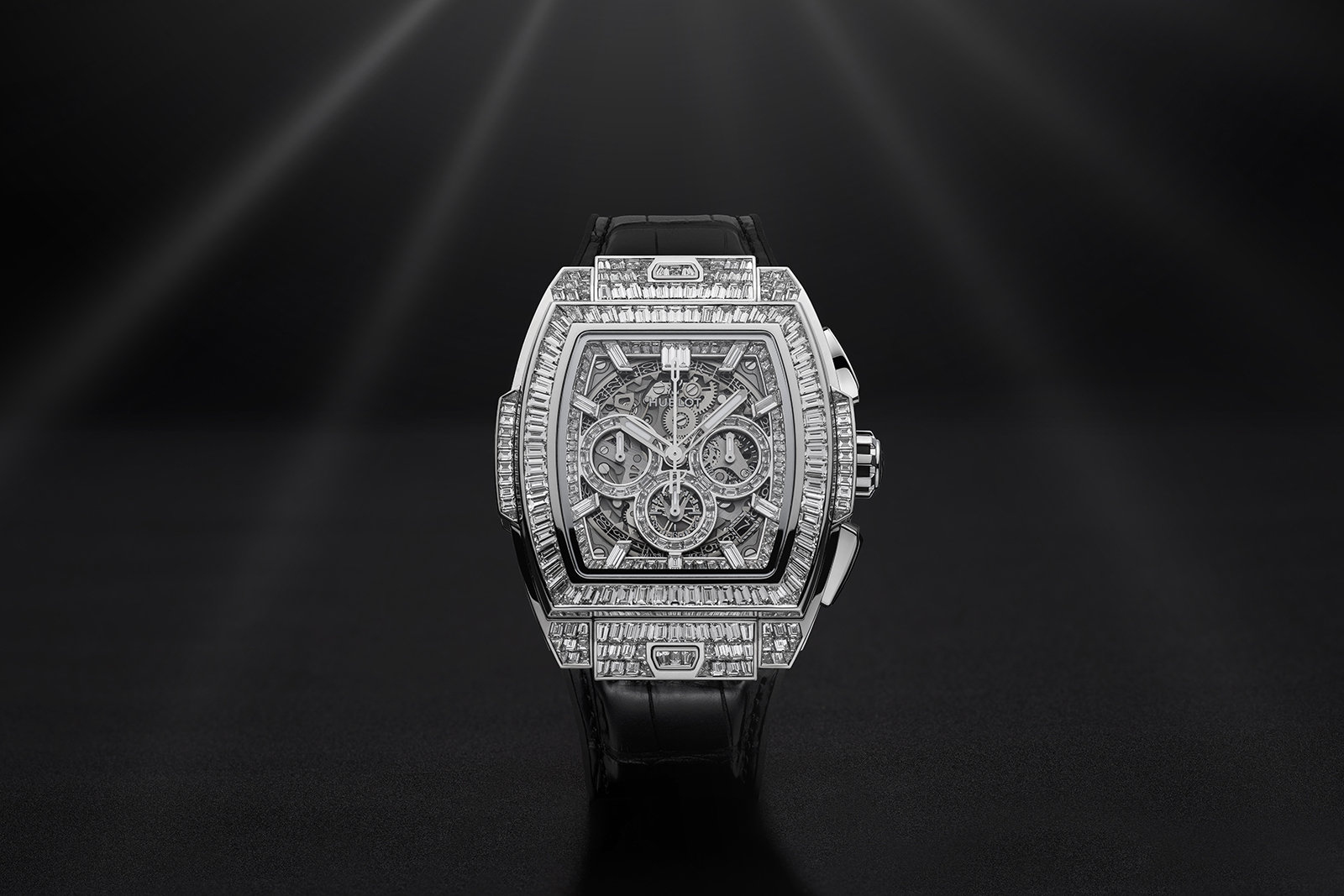  Hublot Spirit of Big Bang High Jewellery watch with 346 baguette-cut diamonds