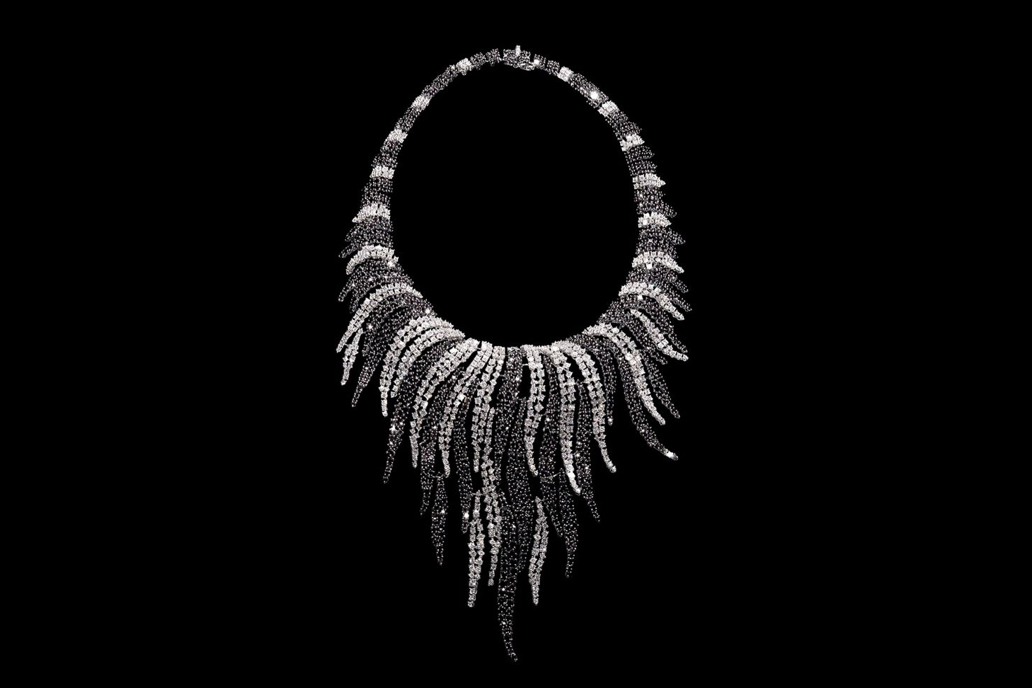  Chirag Gems black and white diamond necklace 