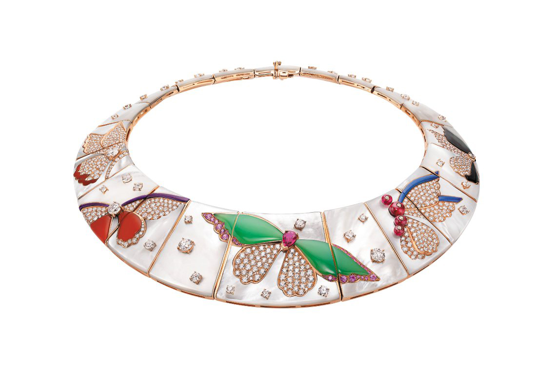  Bvlgari necklace with butterflies