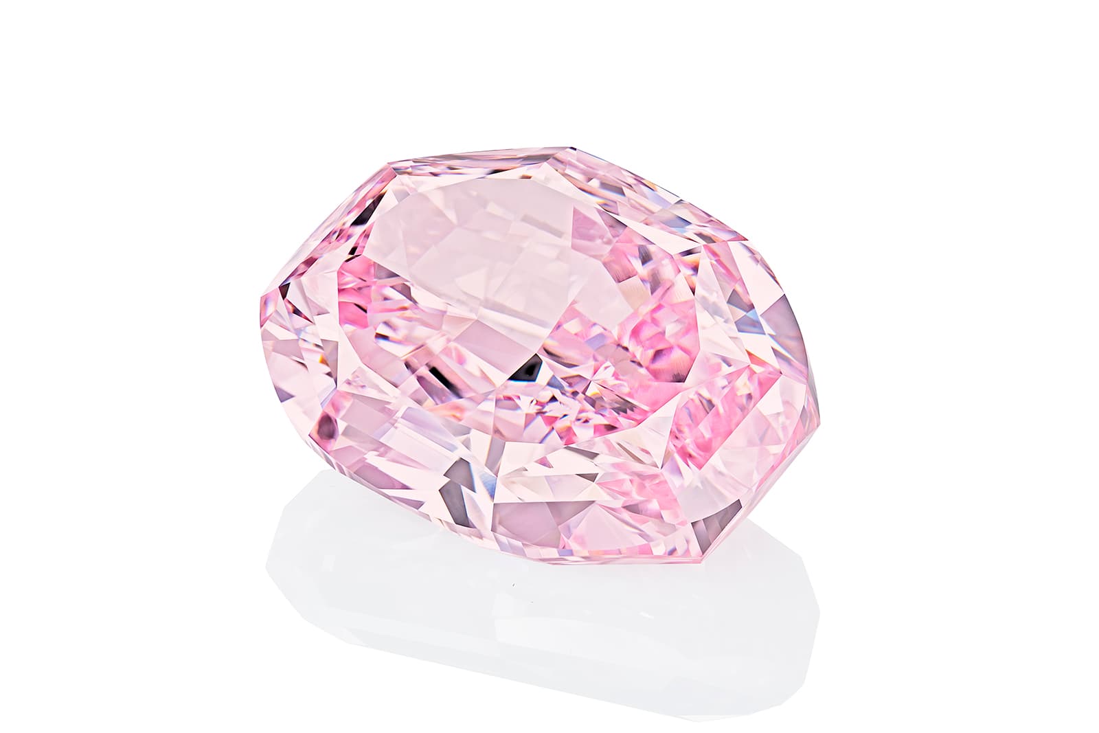  The Spirit of the Rose pink diamond sold at Sotheby's Geneva for a hammer price of $26.6 million