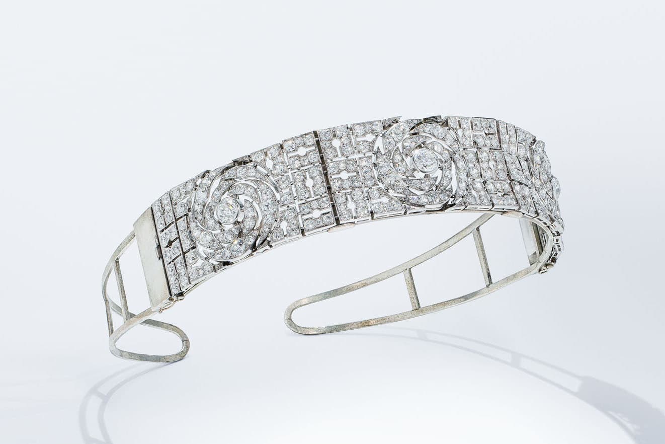 An Art Deco diamond bracelet by Boucheron with old, rose and circular-cut diamonds in gold, circa 1925
