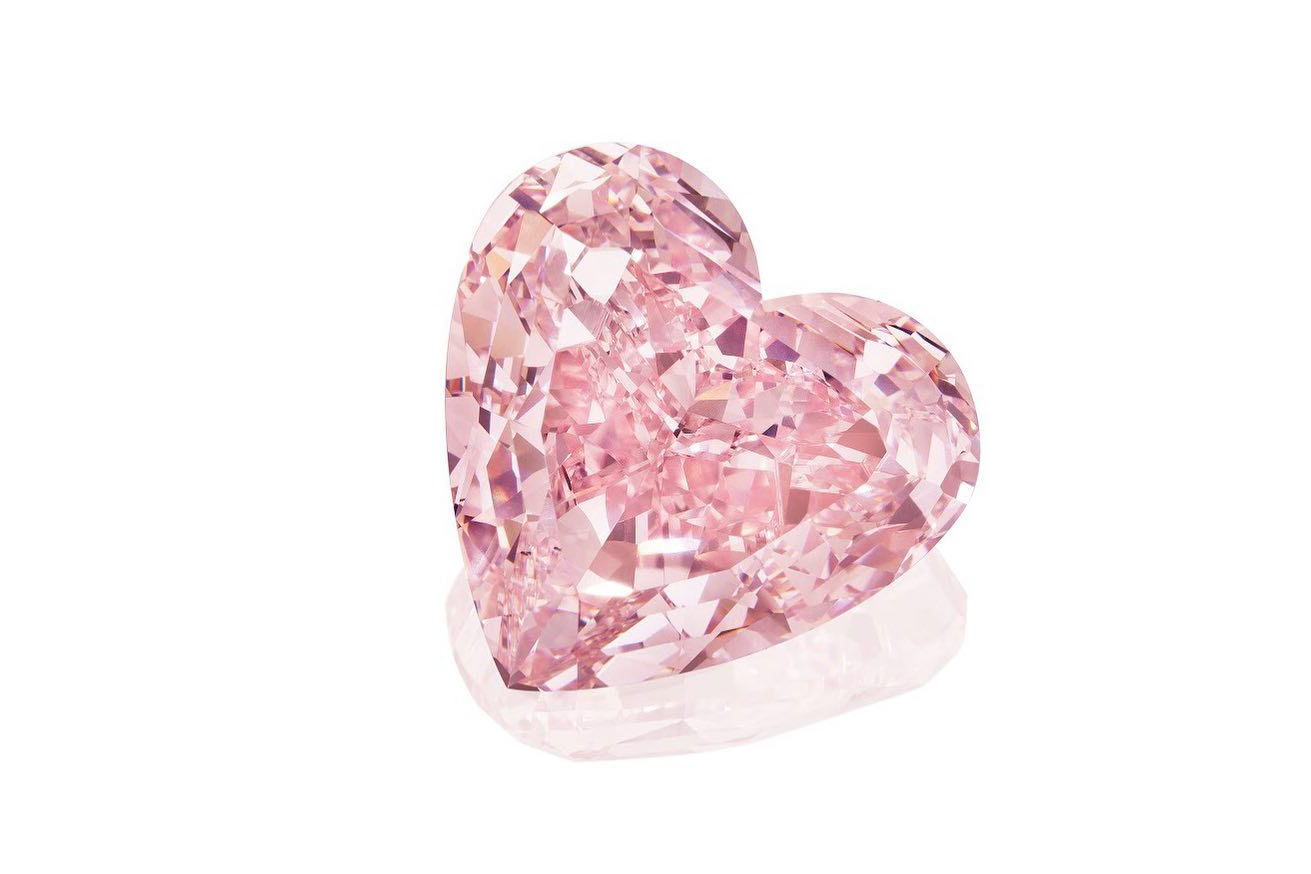  A 15.56 carat heart-shaped pink diamond sold by Christie’s for almost $10 million in 2018