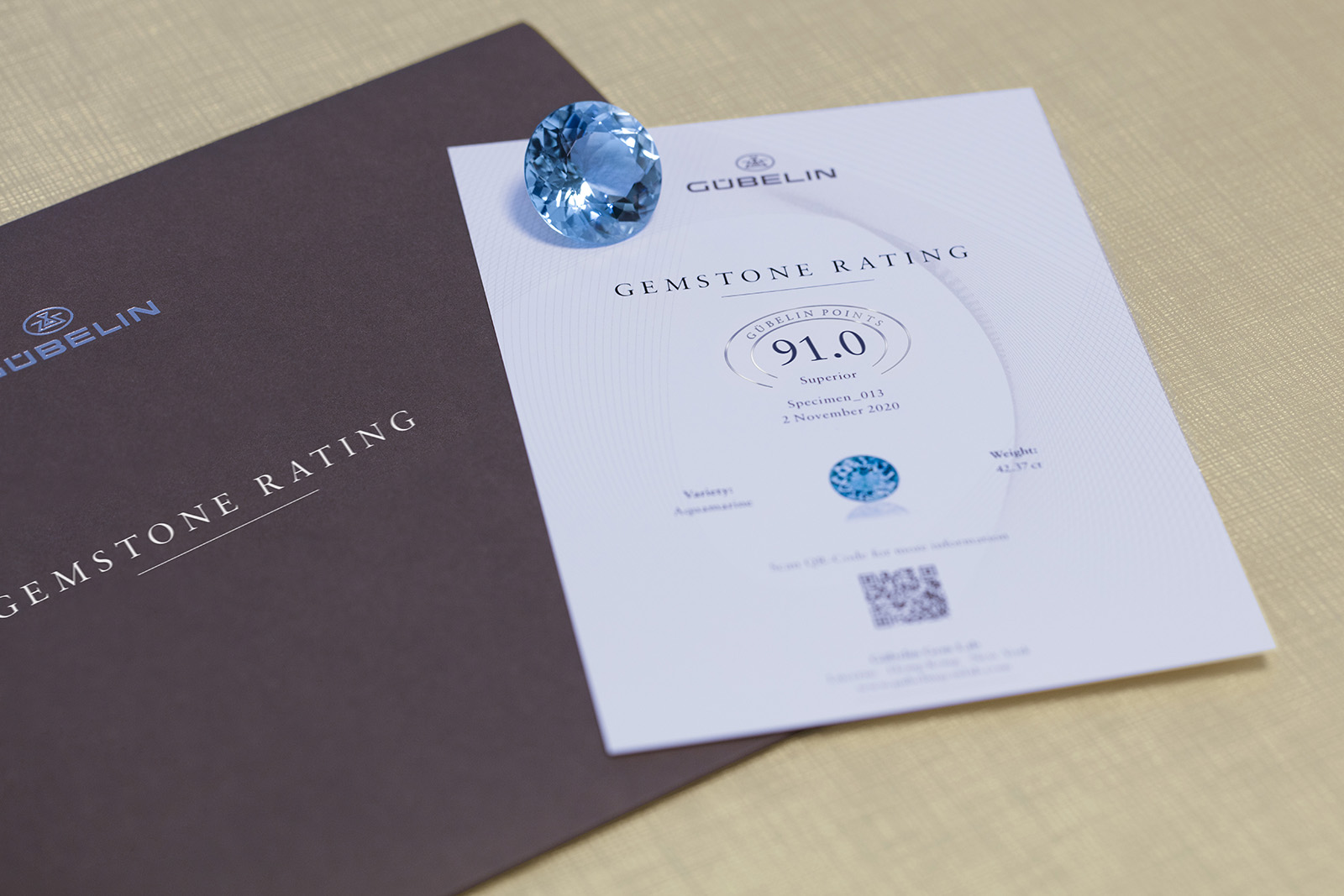  An 'exceptional' stone will receive a Gübelin Points score between 97.5 and 100