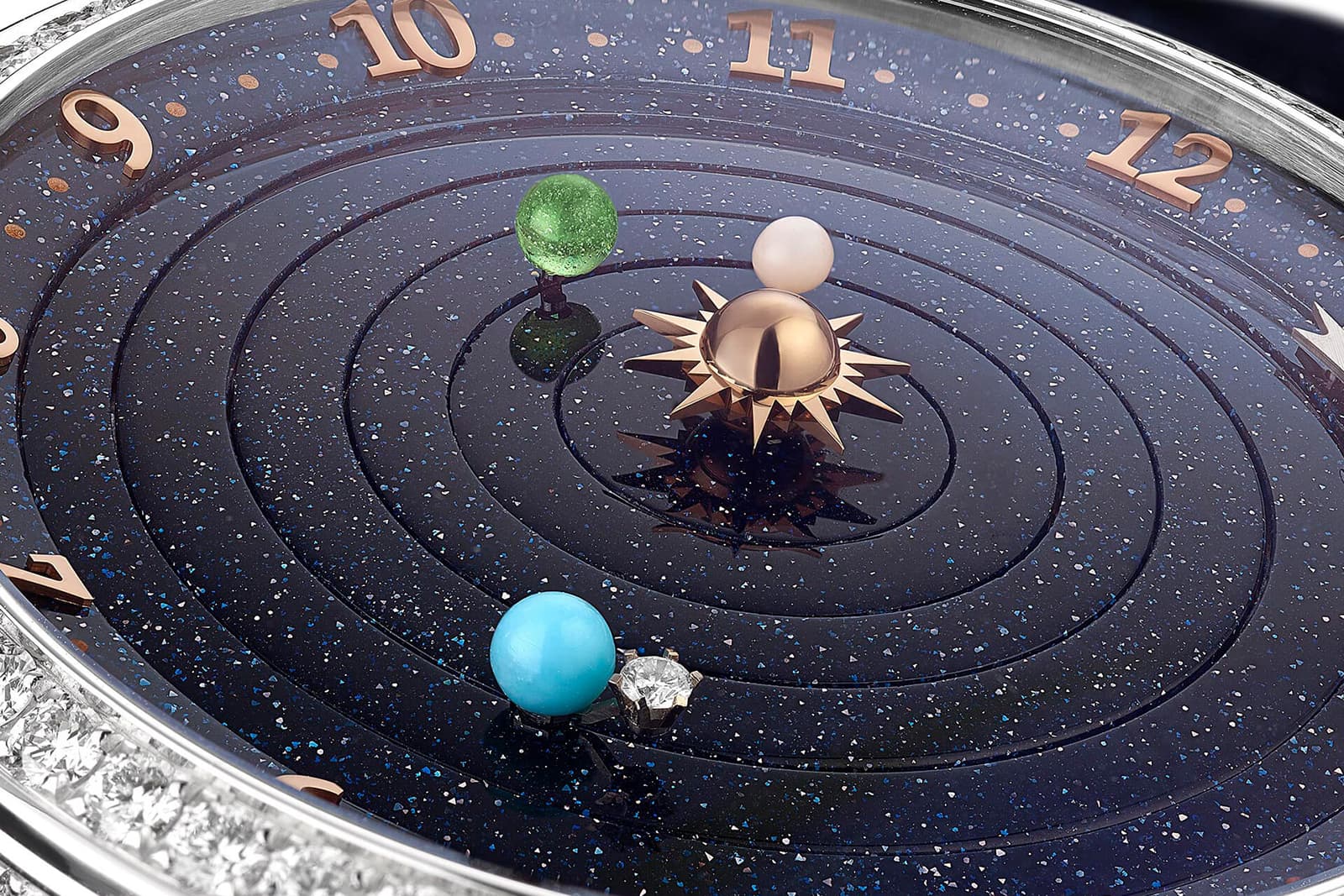  A closer look at the Van Cleef & Arpels Planétarium high jewellery watch with a movement designed by Christiaan van der Klaauw