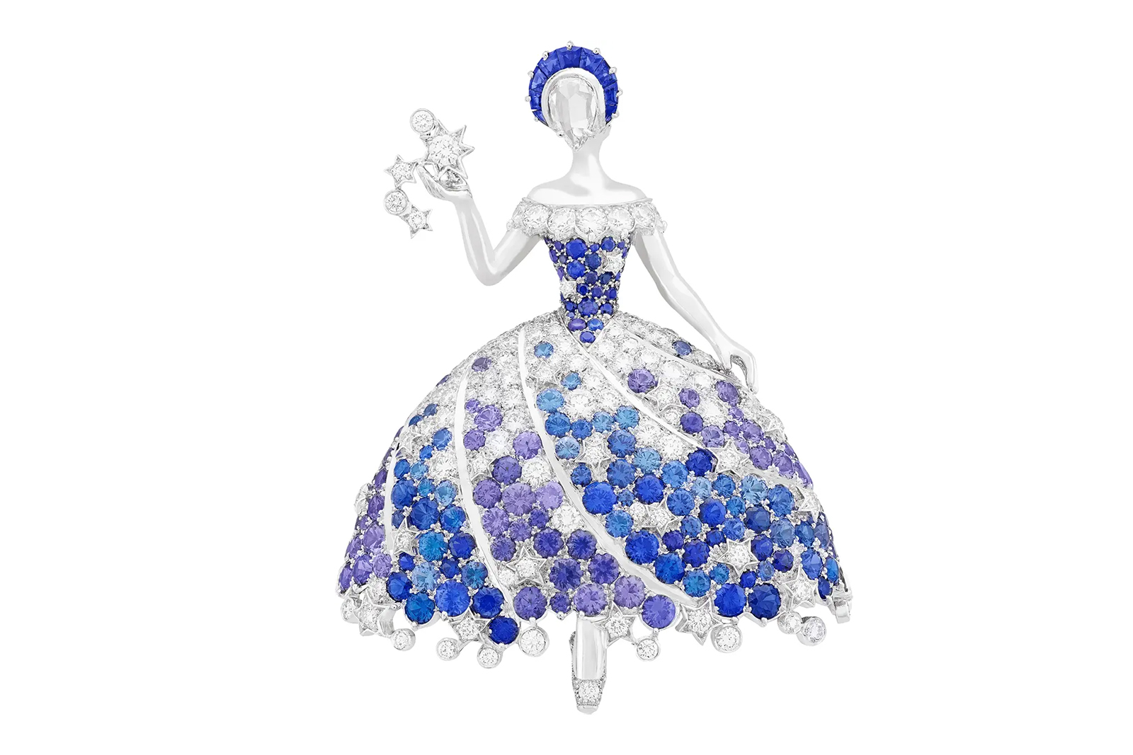  Van Cleef & Arpels Pimprenelle Fairy clip brooch from the Sous les Étoiles High Jewellery collection