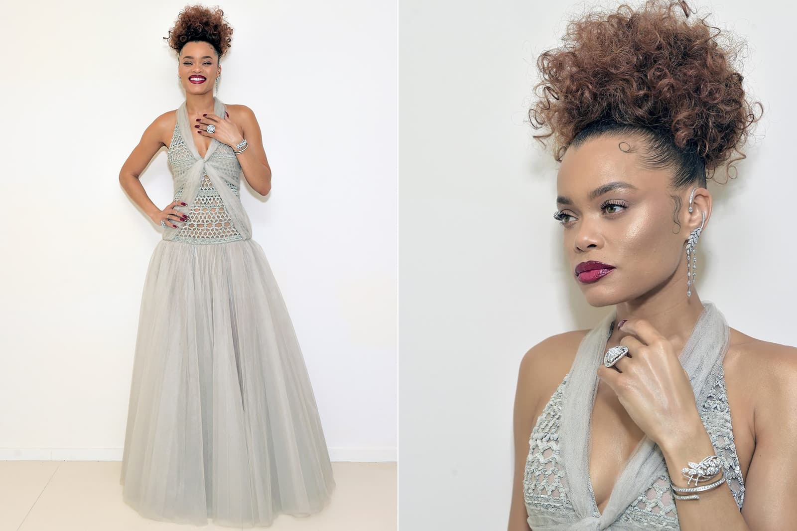 Andra Day chose Chanel fine jewellery to complete her look at the Golden Globe Awards 2021