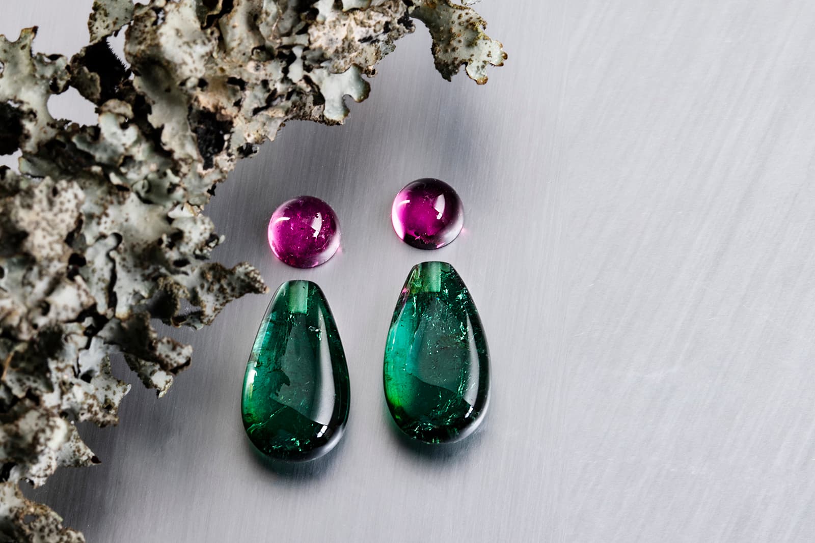  Perfectly matched tourmaline duos of 13.49 carats and 2.18 carats from Gebrüder Meelis