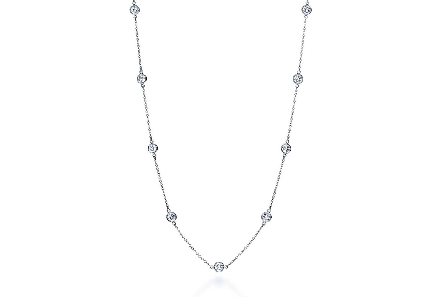 Elsa Peretti Diamonds by the Yard necklace for Tiffany & Co. 