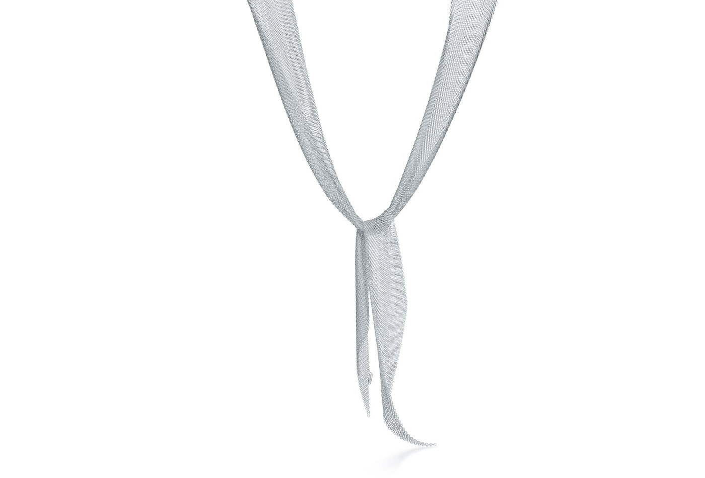  Elsa Peretti Mesh scarf necklace in sterling silver for Tiffany & Co. 