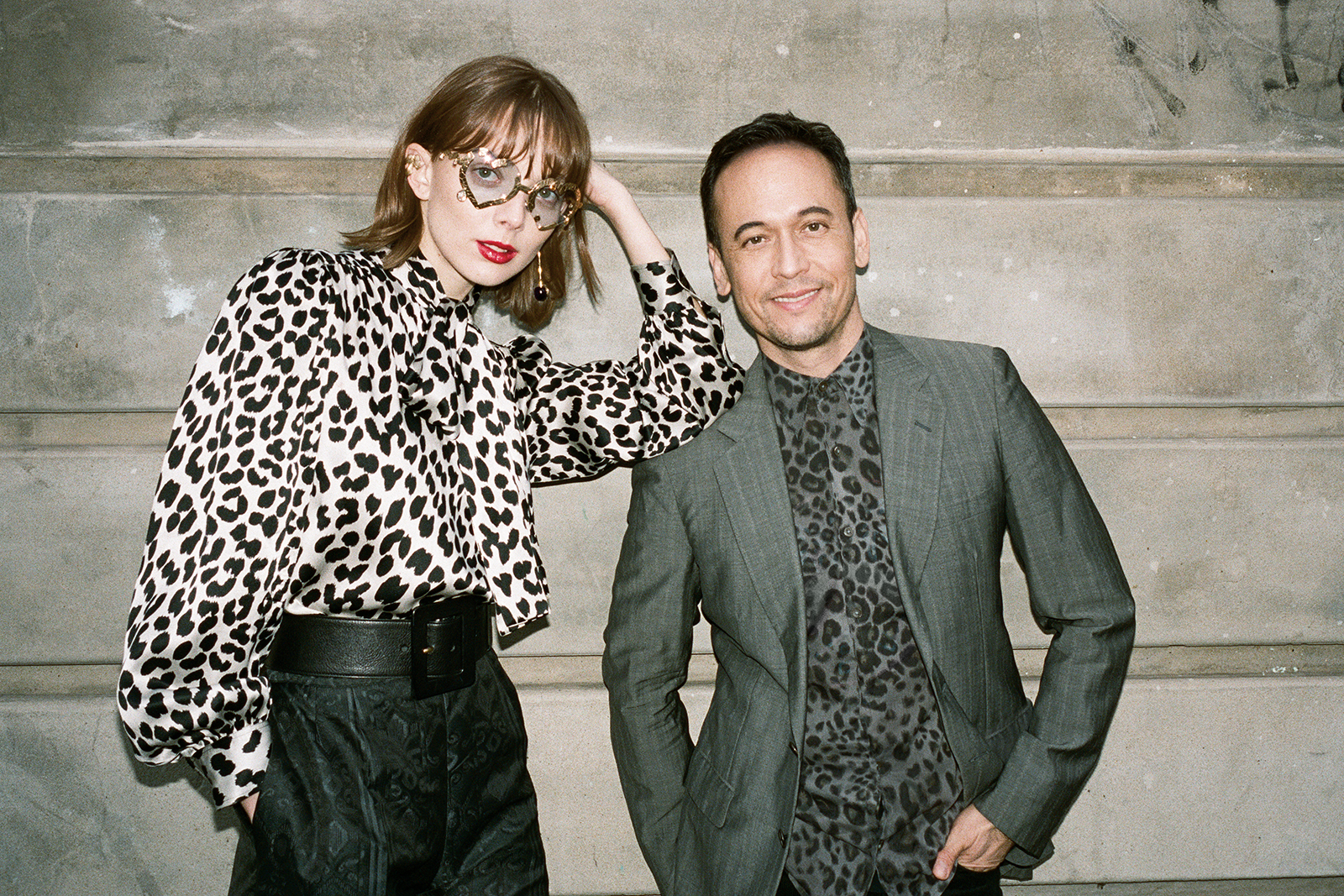  John-Paul Francis de Lara Pietrus, Creative Director of Francis de Lara, poses with a model