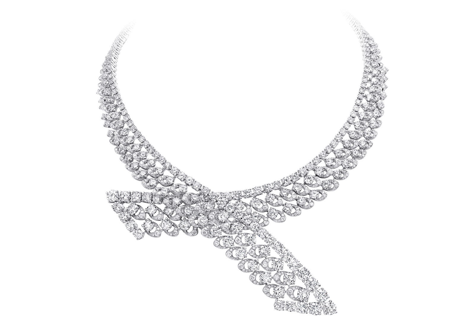  A diamond necklace from the Graff Tribal High Jewellery Collection with a crossover design