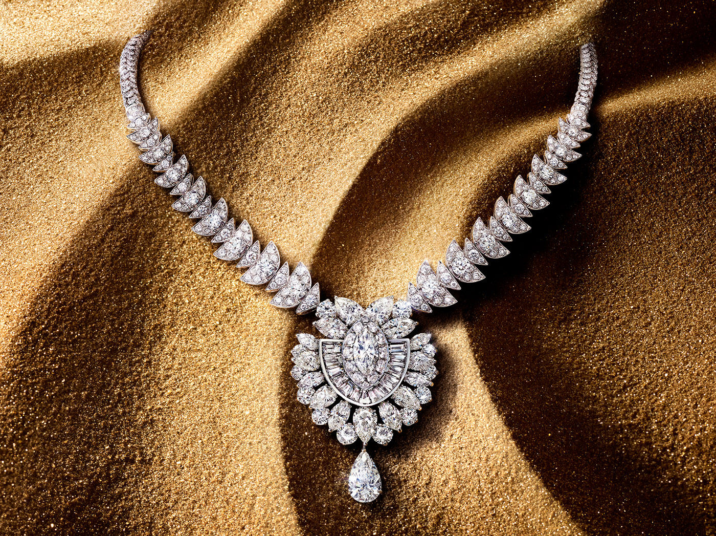  A 43 carat diamond necklace from the Graff Tribal High Jewellery Collection