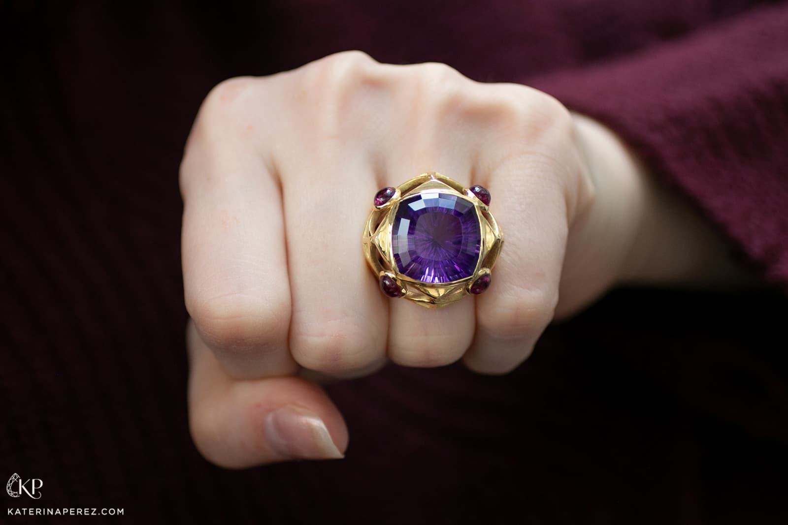  Hélène Courtaigne amethyst ring