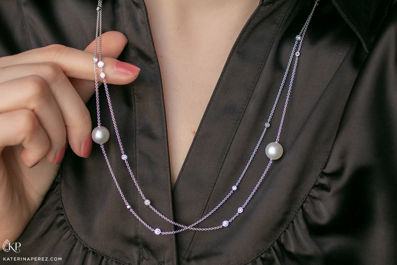  CPG Joaillerie pearl and diamond necklace