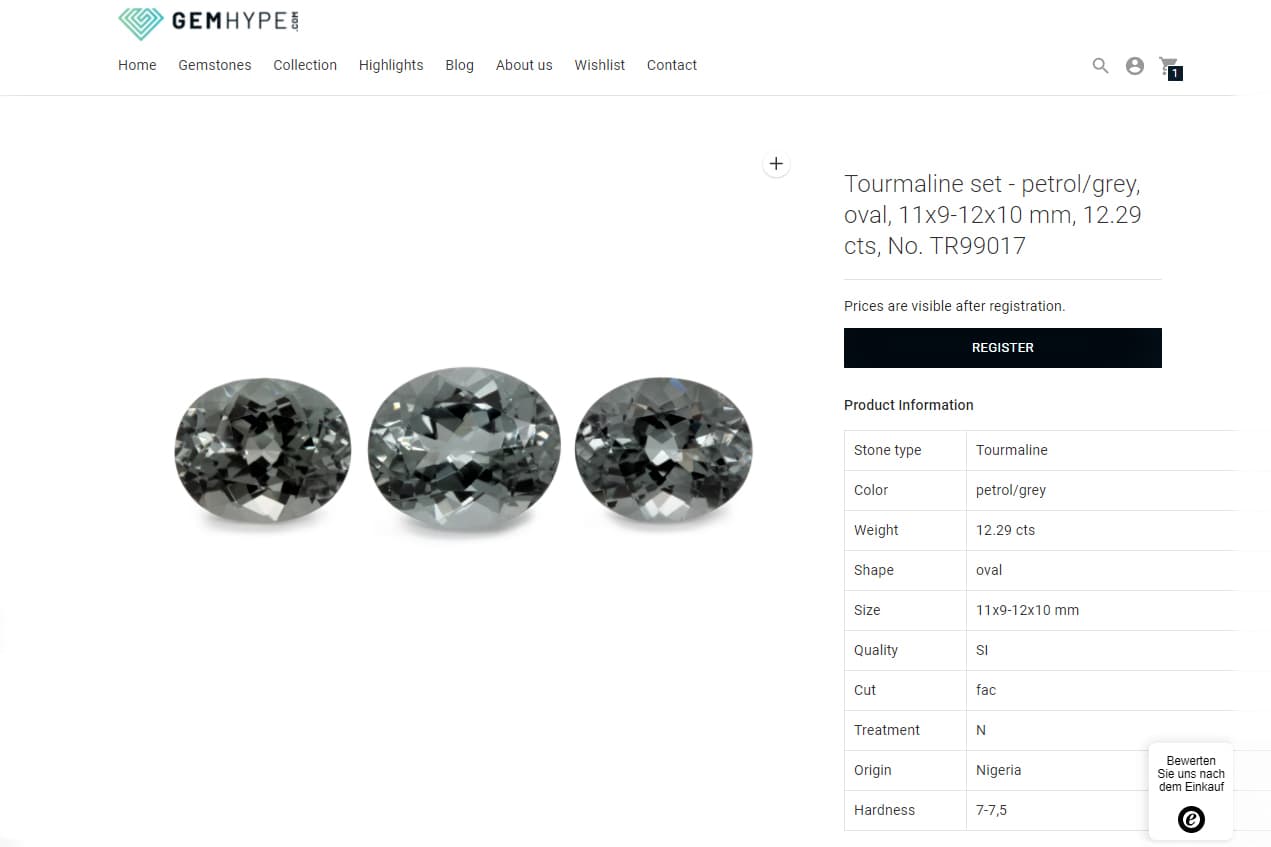  Every gemstone listed on the GEMHYPE.COM platform is explained in detail, including its point of origin