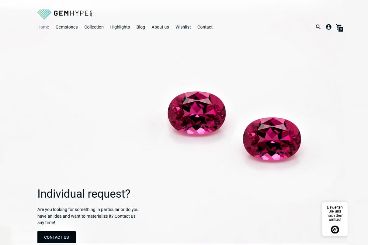  GEMHYPE.COM can source specific gemstones for its customers and offer a tailor-made service