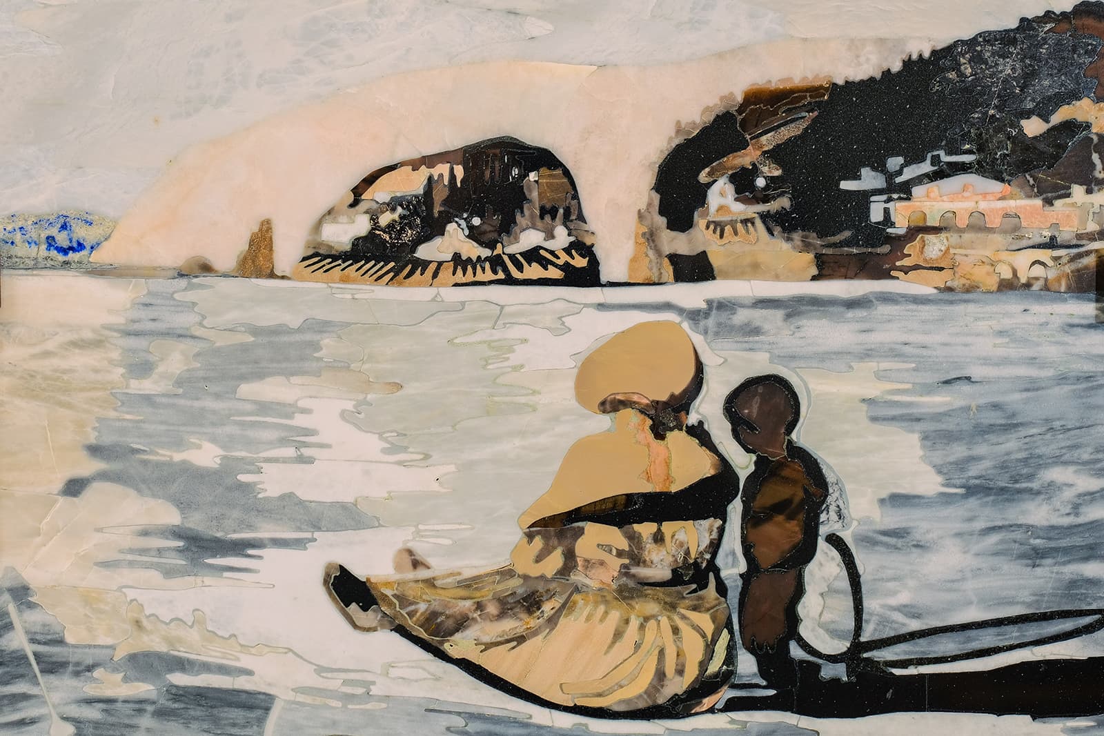  'Boyhood' Florentine mosaic from the creative workshop of Anatoly Sorokin