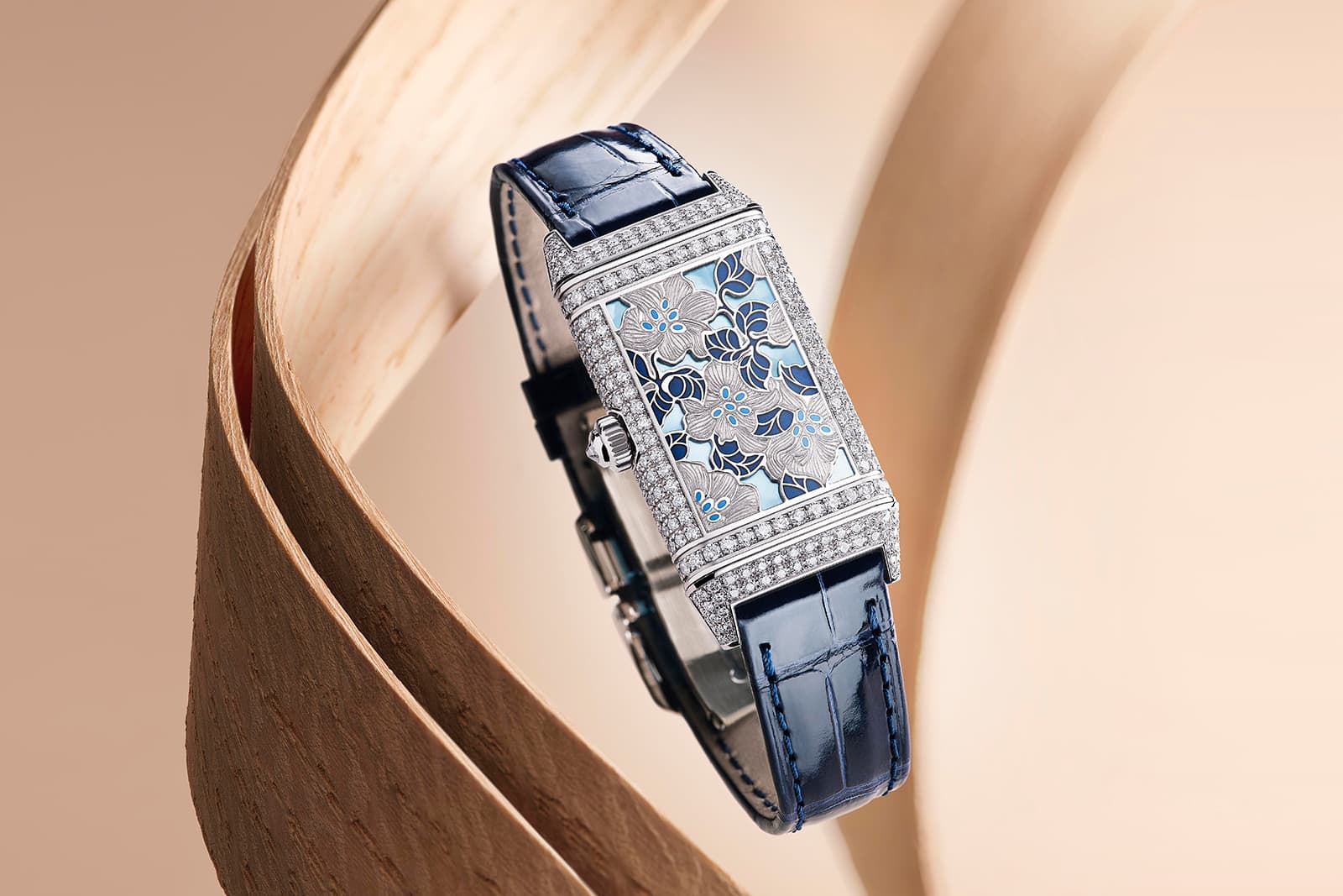  The Jaeger LeCoultre Reverso One Precious Flowers White Lilies timepiece
