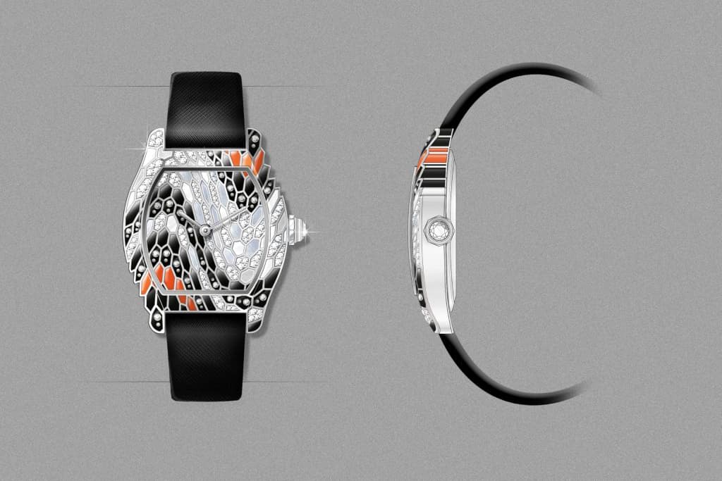  Cartier Libre Tortue Serpent watch with an iconic case shape dating back to 1912